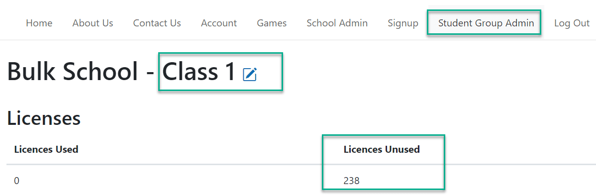 Unallocated Licenses Group