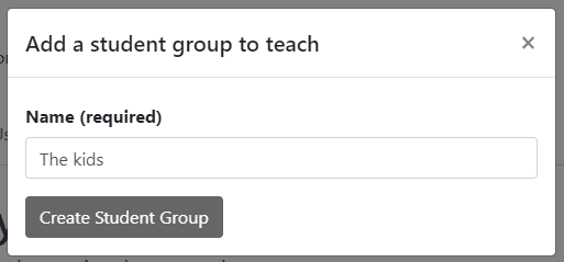 Add Group I Teach